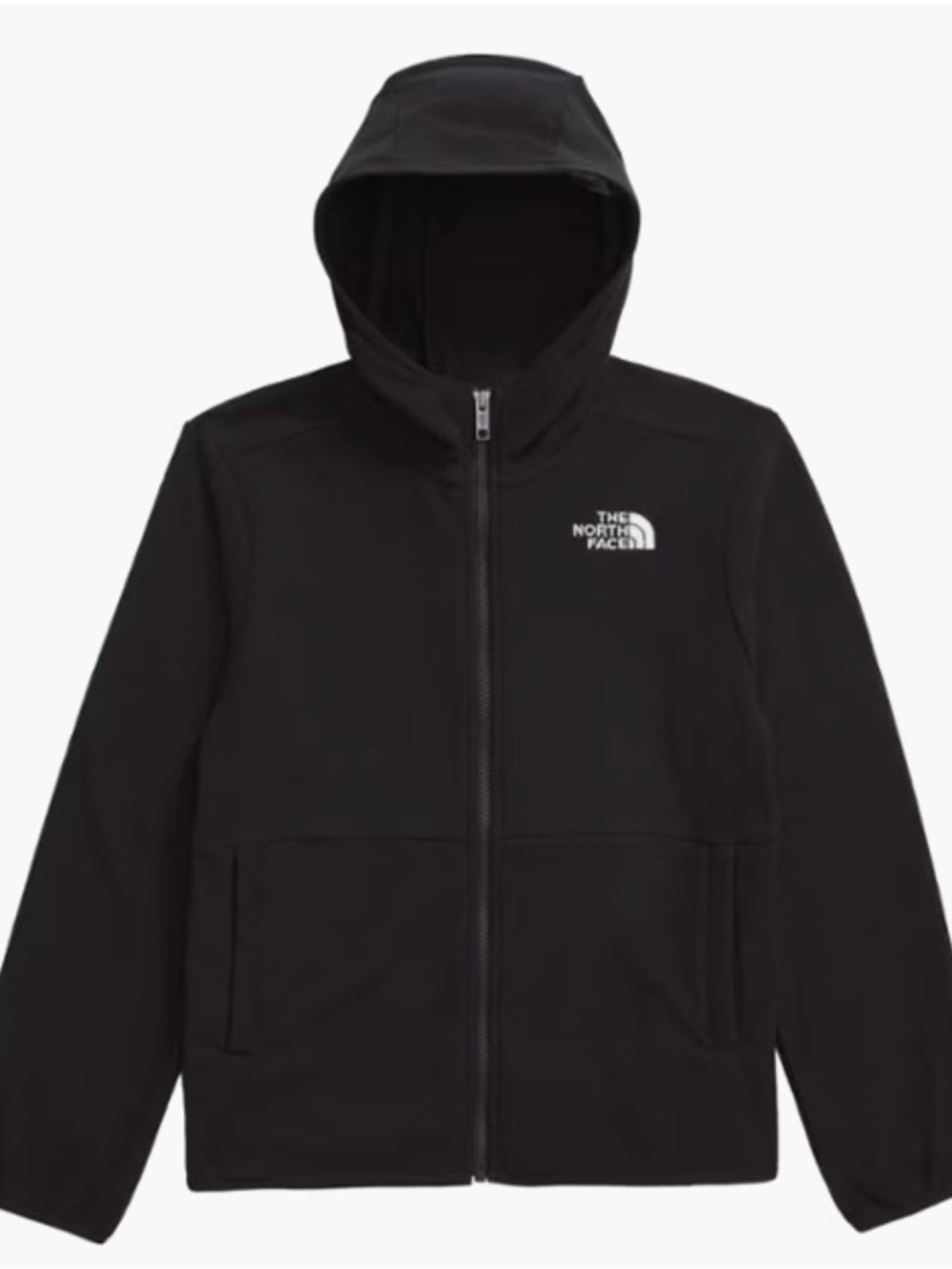 The North Face Black Hooded Full-Zip Jacket - Size 2XL